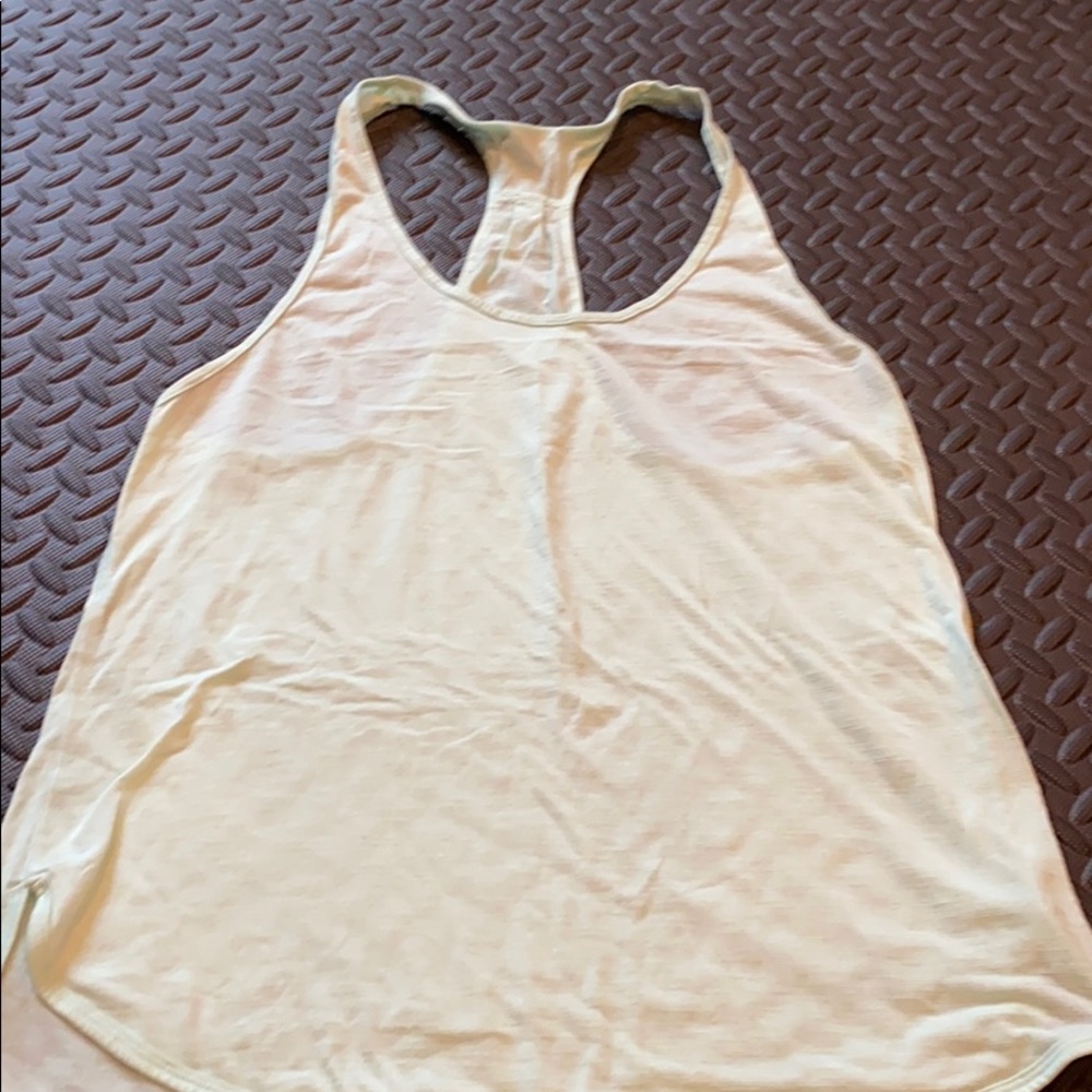 Lululemon light green cotton tank top